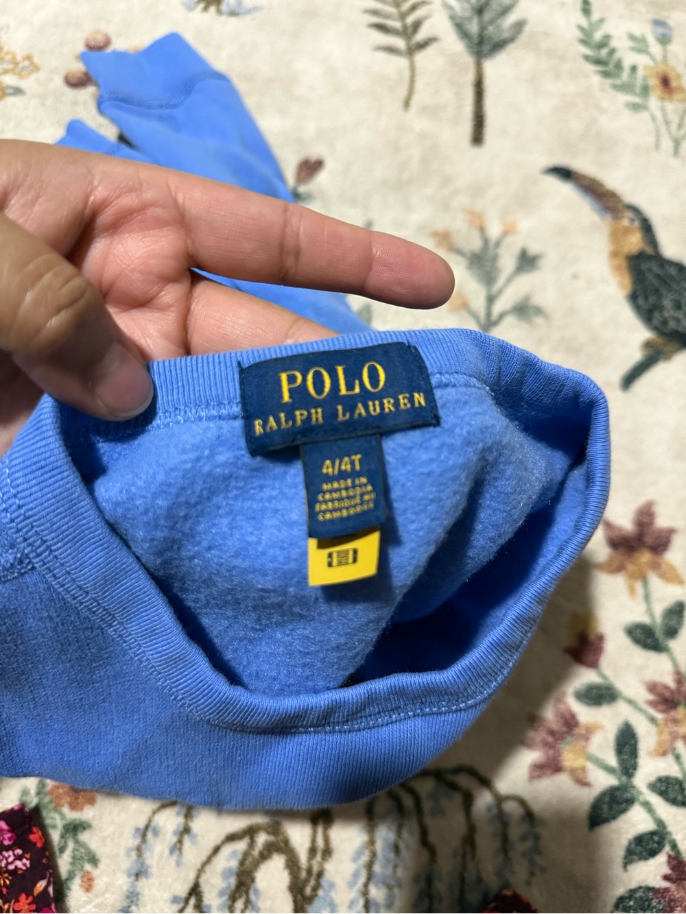 Polo by Ralph Lauren Blue Kids Sweatshirt 4T - Picture 8 of 9